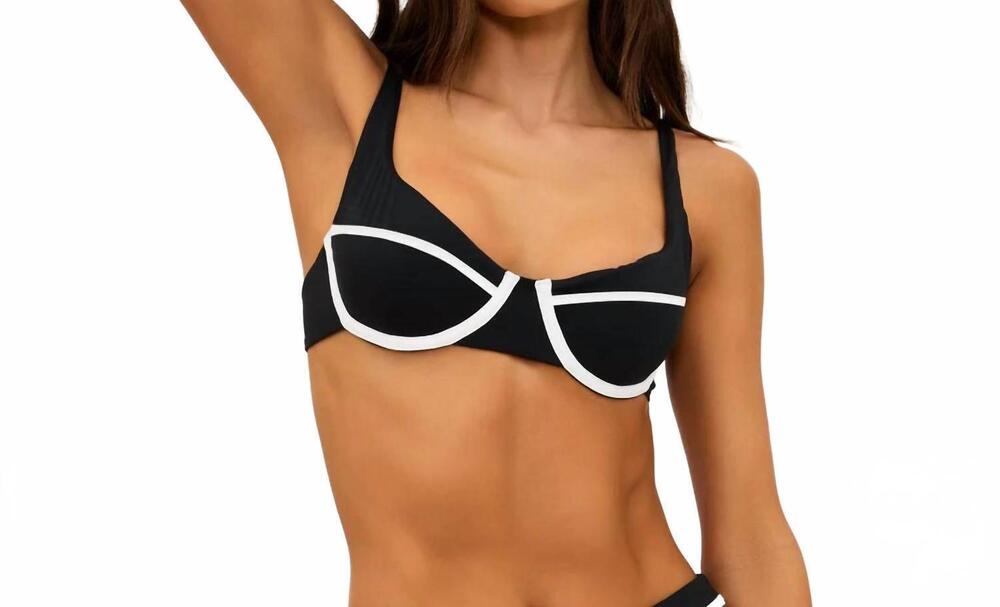 NEW BEACH RIOT lulu top in black